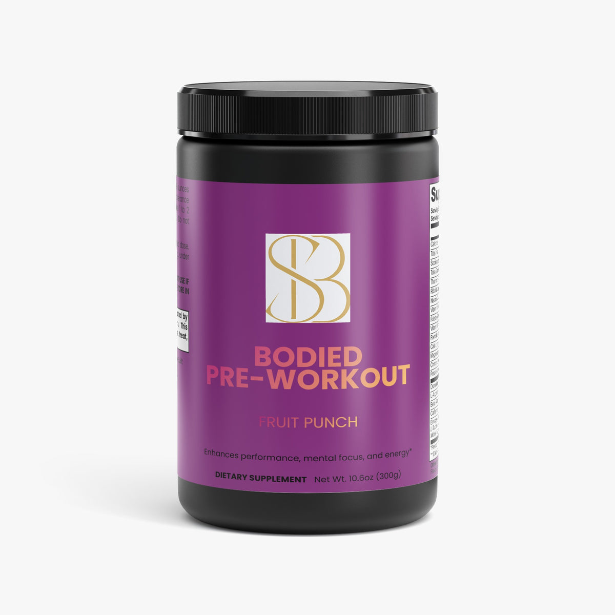 Bodied  Pre-Workout Powder (Fruit Punch)