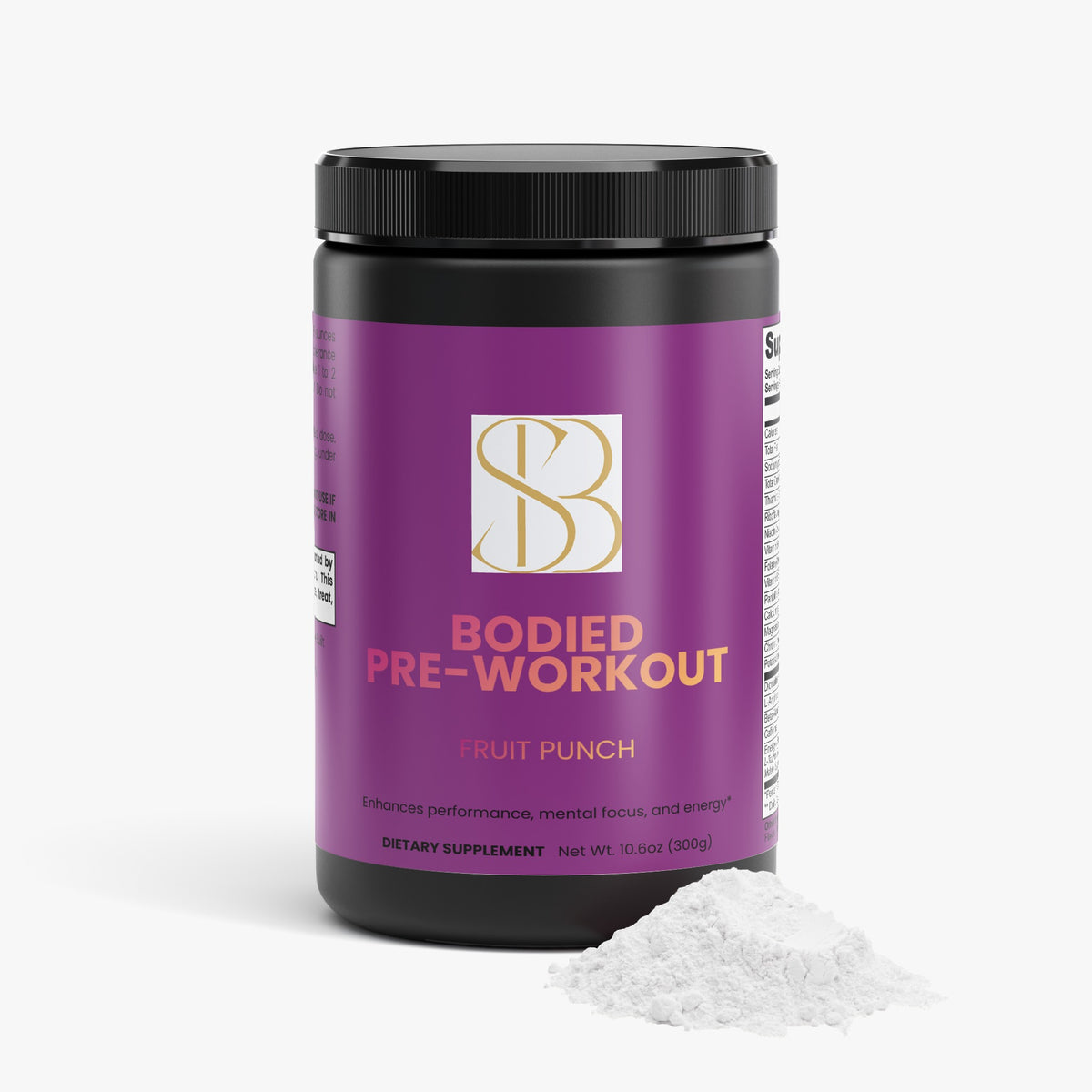 Bodied  Pre-Workout Powder (Fruit Punch)